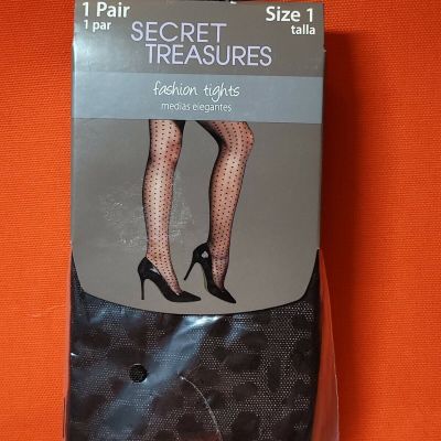 Secret Treasures Women's Black Leopard ???? Fashion Tights.. Size 1. NEW!!!